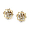 Aadishri Signature spl White Stoned  Casting Stud - 22KT  